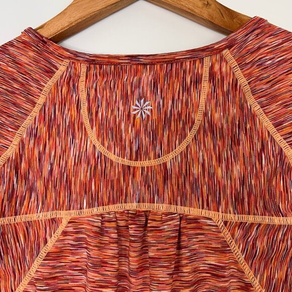 Athleta Short Sleeve Active Tee Womens Size XXS Orange Cycling Beach Top - Picture 7 of 9